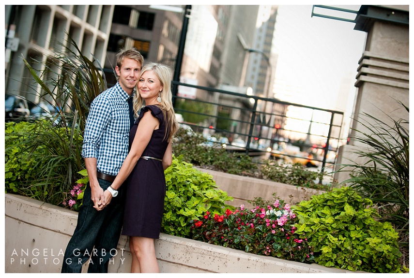 Monica Panocha + Tim Nierengarten | Pre-wedding and Engagement Session Chicago, IL Pre-wedding and Engagement photo session for Monica Panocha + Tim Nierengarten. We shot urban Chicago landscapes in the downtown and Loop area, including Union Station, Wacker Drive and along the Chicago River. All images © Angela Garbot Mandatory credit Angela B. Garbot Angela Garbot Photography | http://www.AngelaGarbot.com | http://www.facebook.com/agarbot Twitter: @PhotosByGarbot LinkedIn: www.linkedin/in/AngelaGarbotPhotography 773.383.8858 | angie@angelagarbot.com